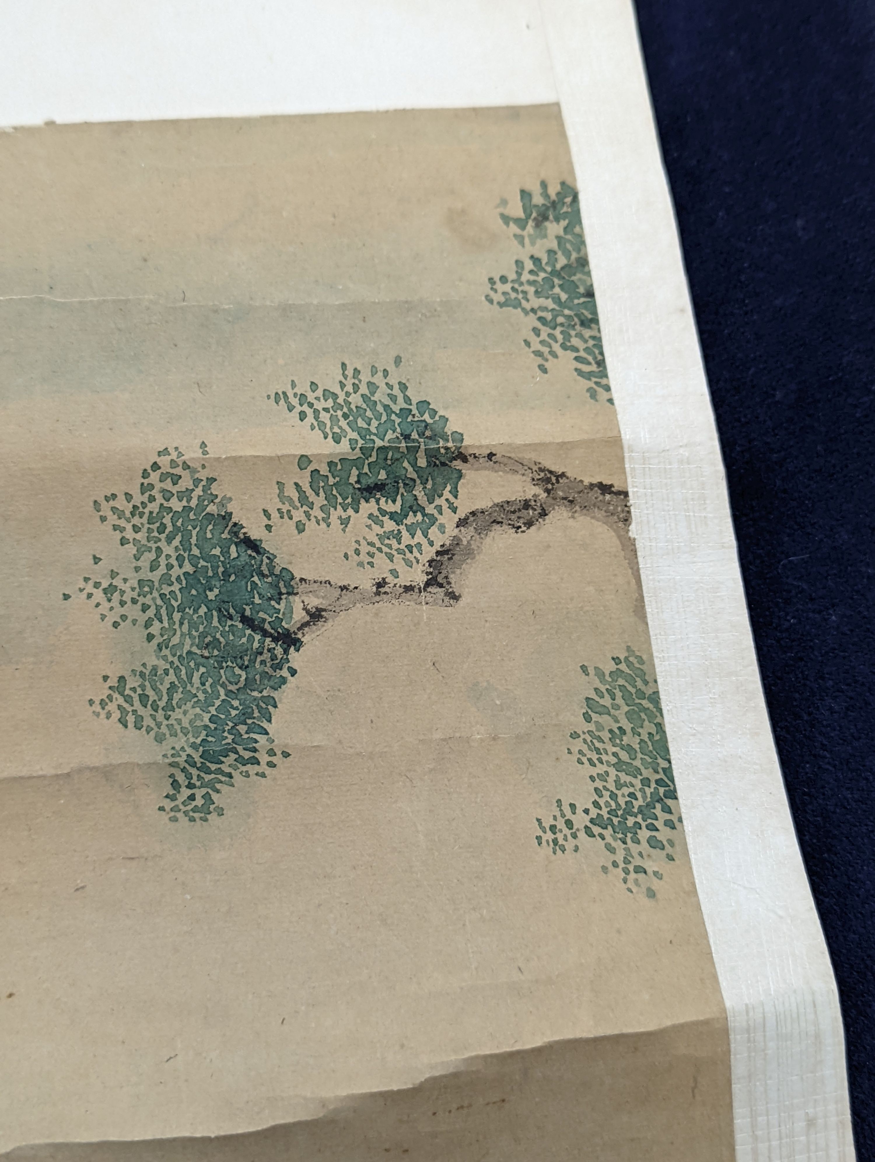 A pair of Chinese scrolls, watercolour on paper, late 19th/early 20th century, image cm x cm